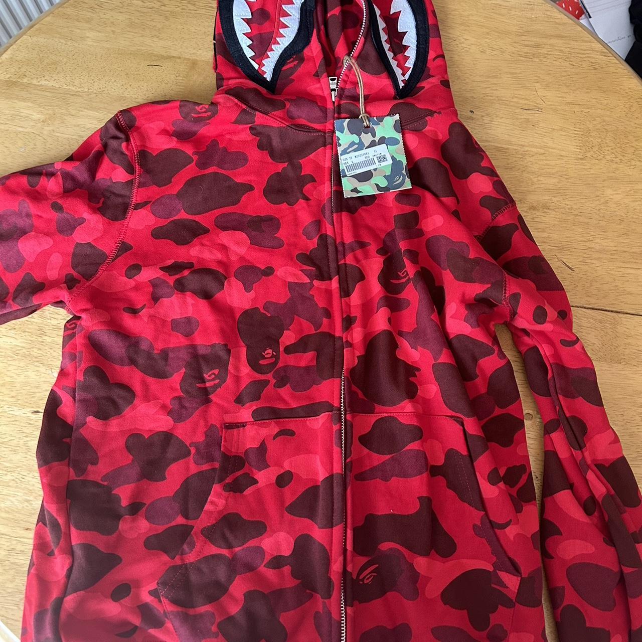 bape hoodie comes with tags size l fits like a M-L - Depop