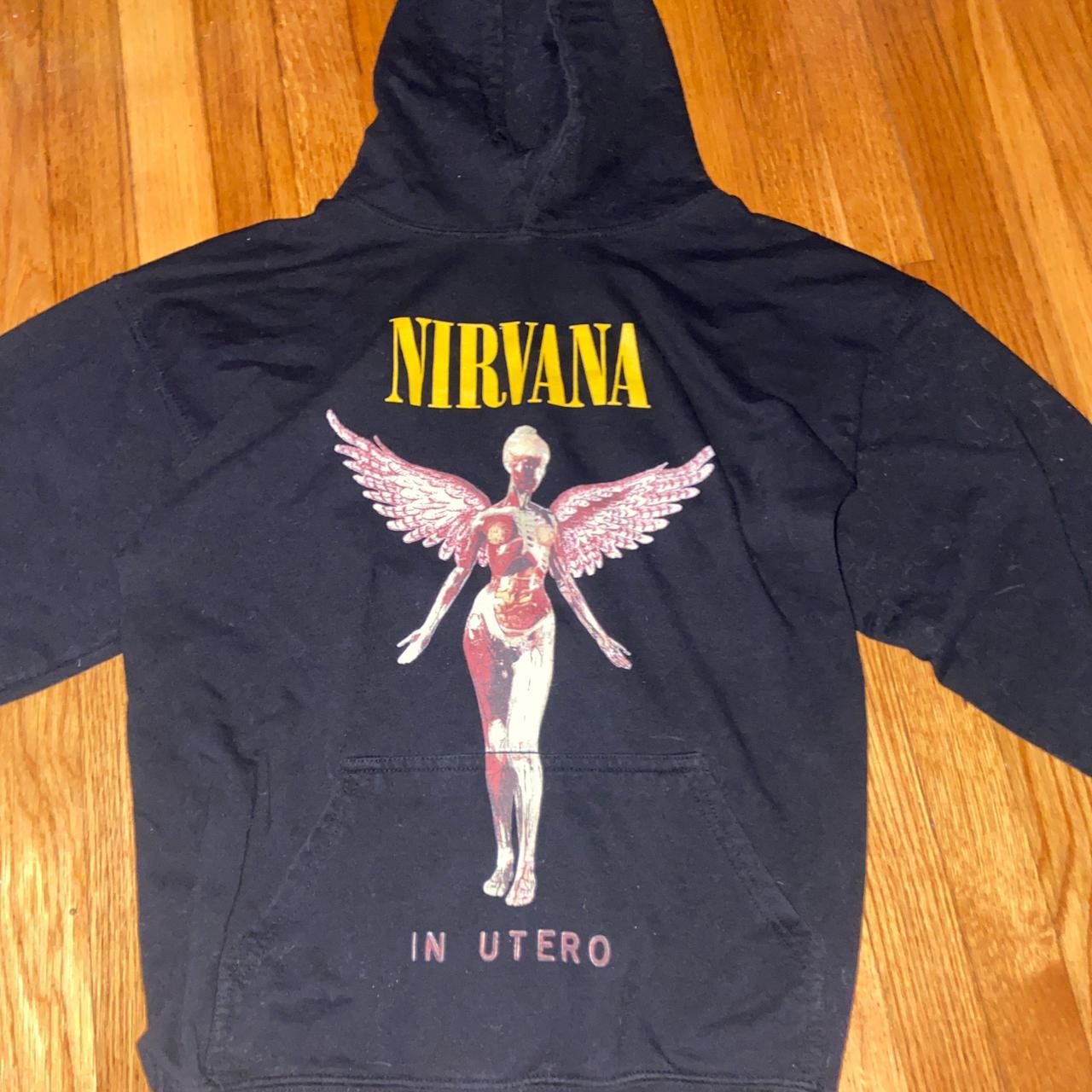 Nirvana In Utero black hoodie small fits medium. Depop