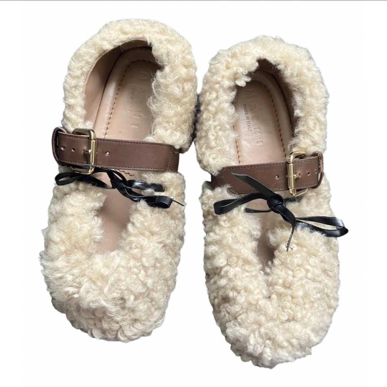 Faux on sale fur flats