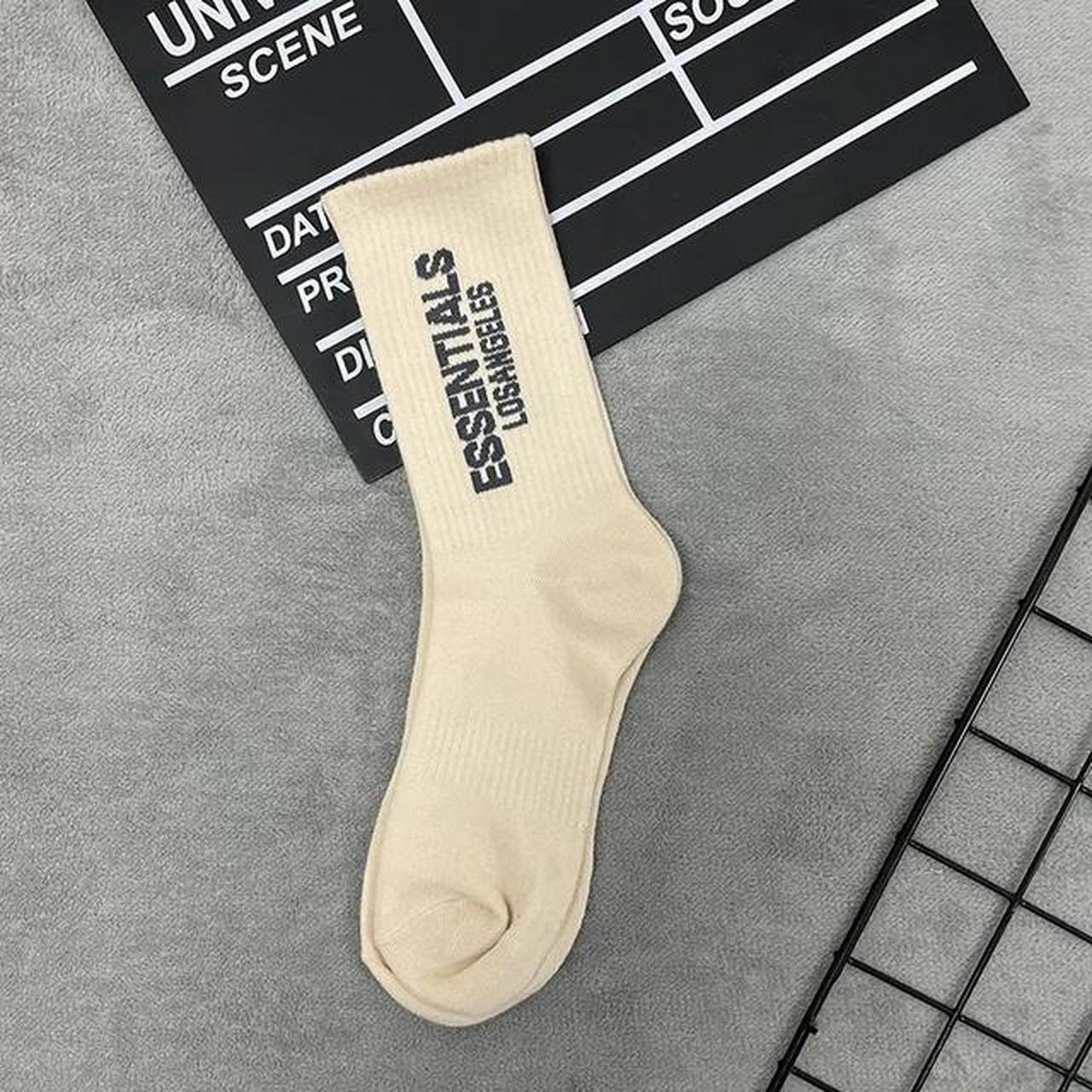 Essentials Men's Tan Socks Depop