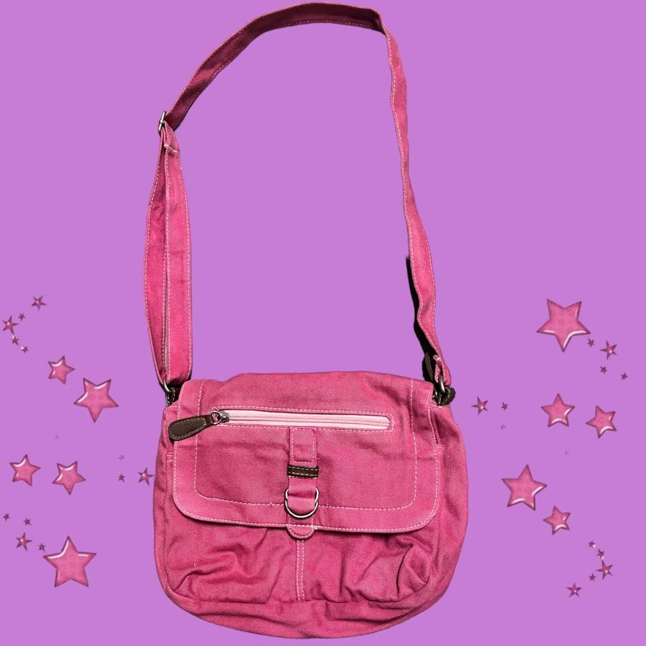 Cute Y2K Hot Pink Messenger Bag No brand labeled,... Depop