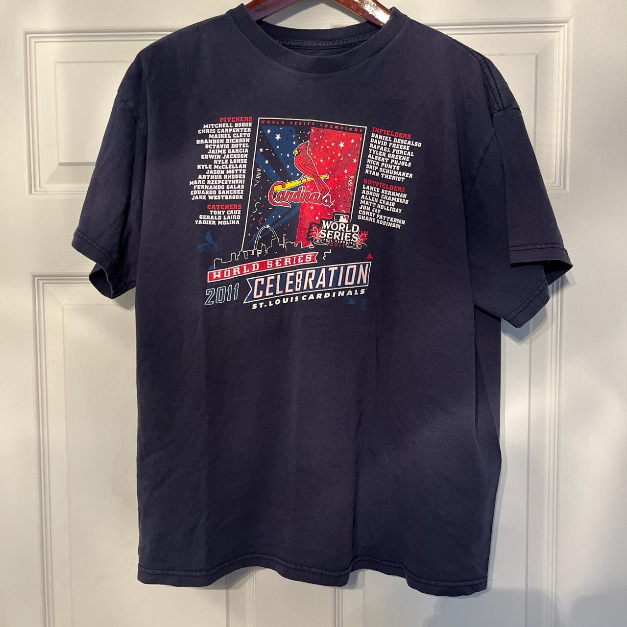 2011 St Louis Cardinals World Series Celebration T Shirt Size 