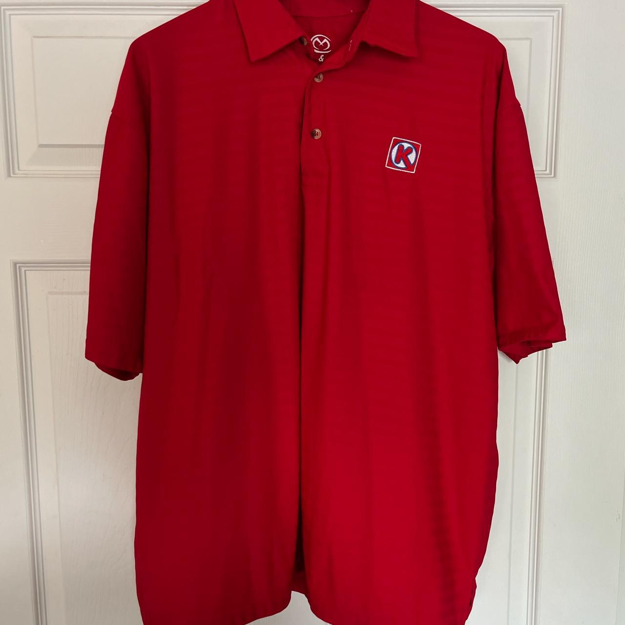 Circle K Polo Size XL Color Red Brand Chrity and