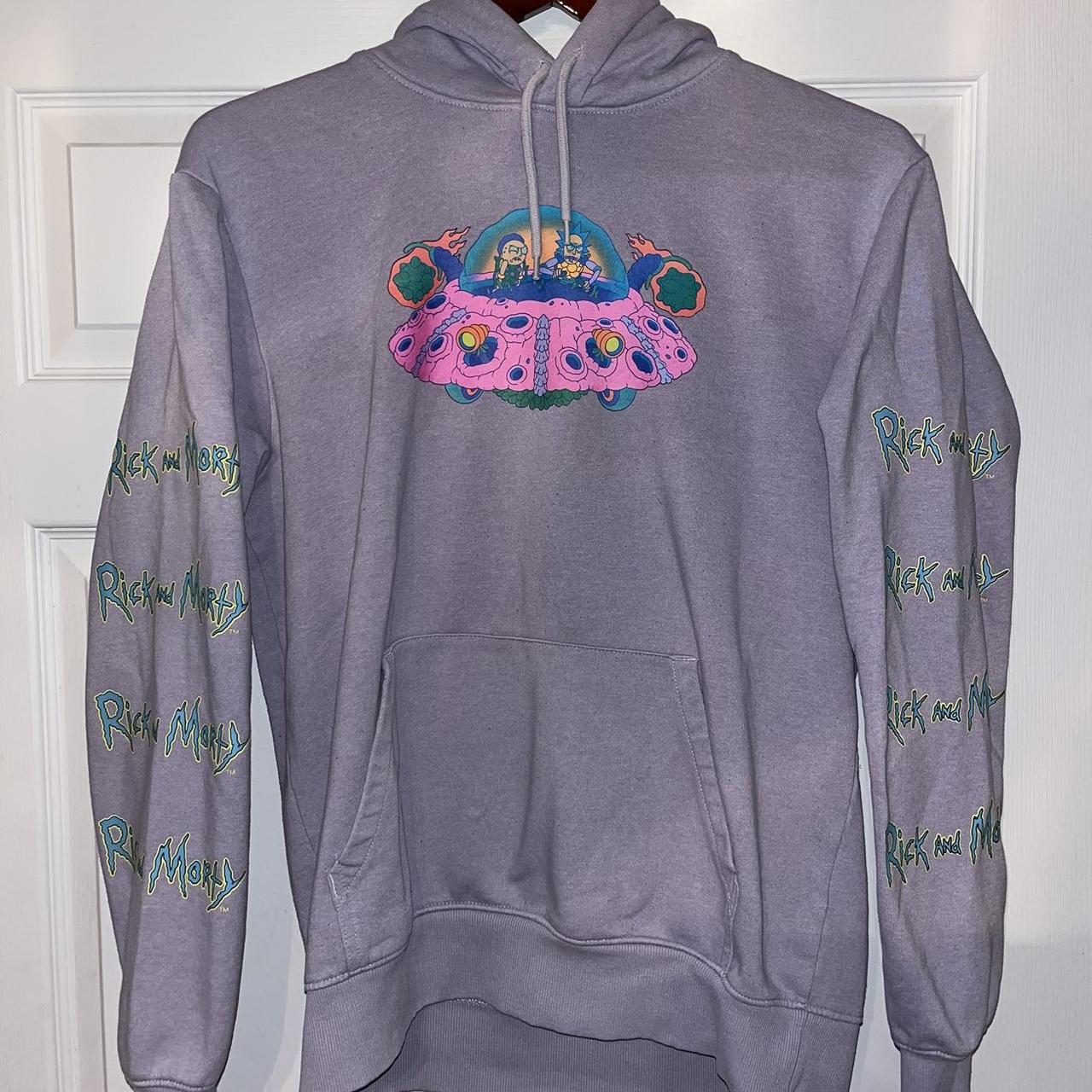 Rick and discount morty purple hoodie