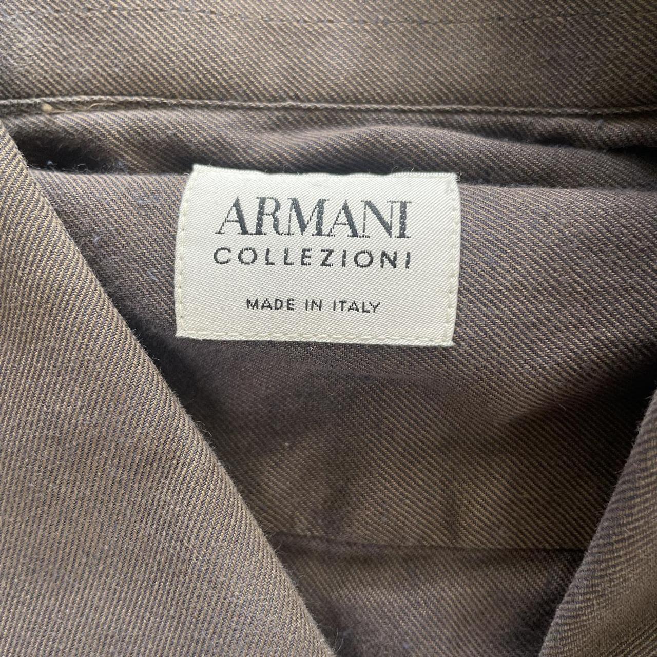 Armani Men's Grey and Silver Polo-shirts