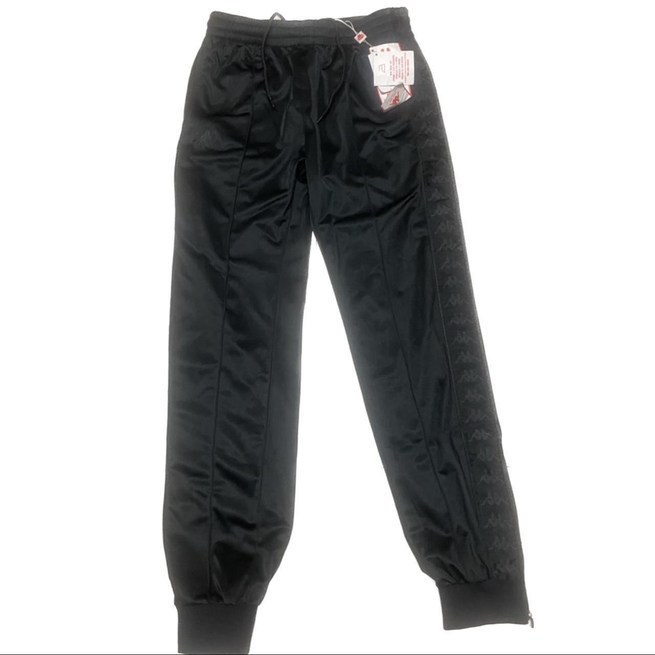 All Black Kappa sweatpants Amazing quality Never… - Depop