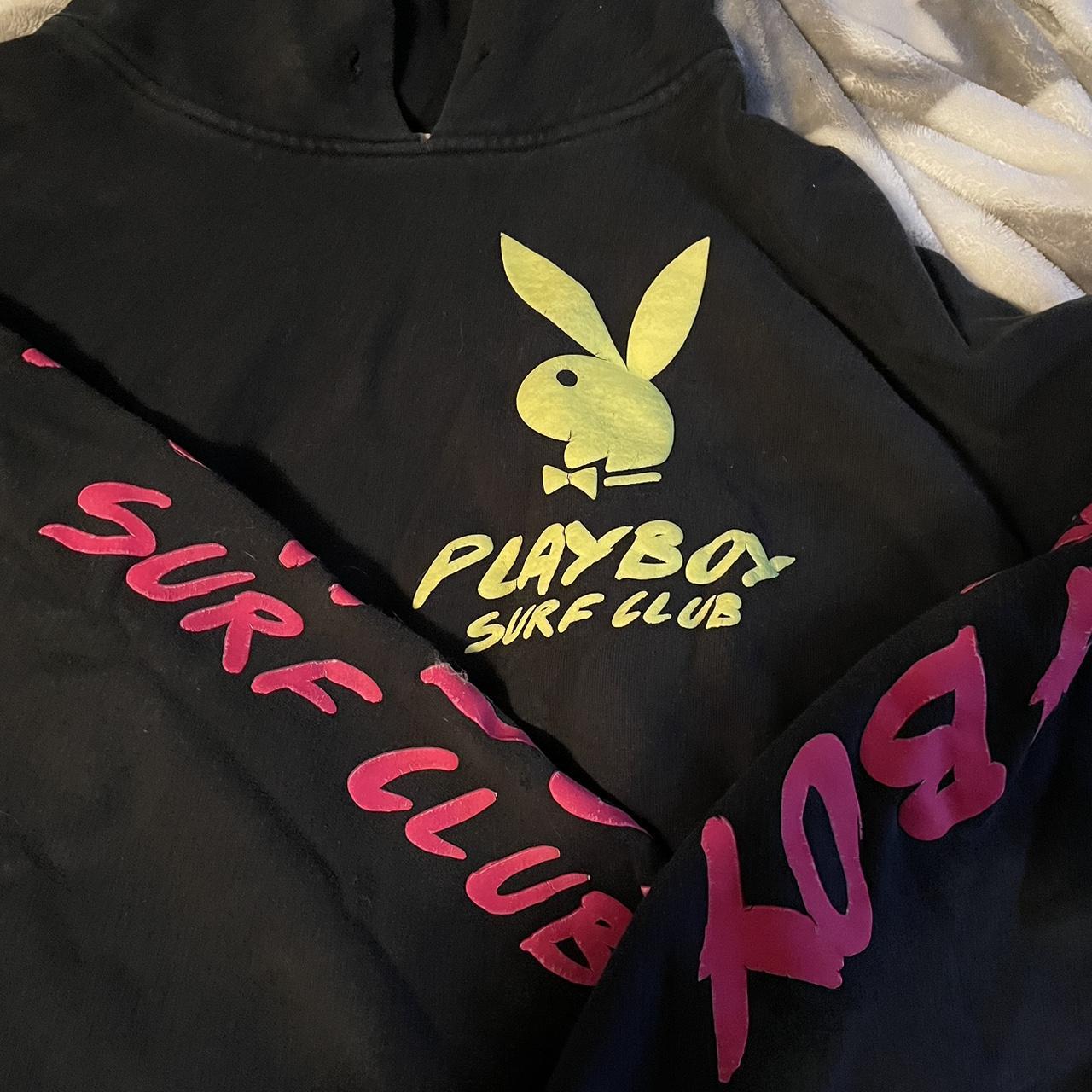 Playboy hoodie pink online and black