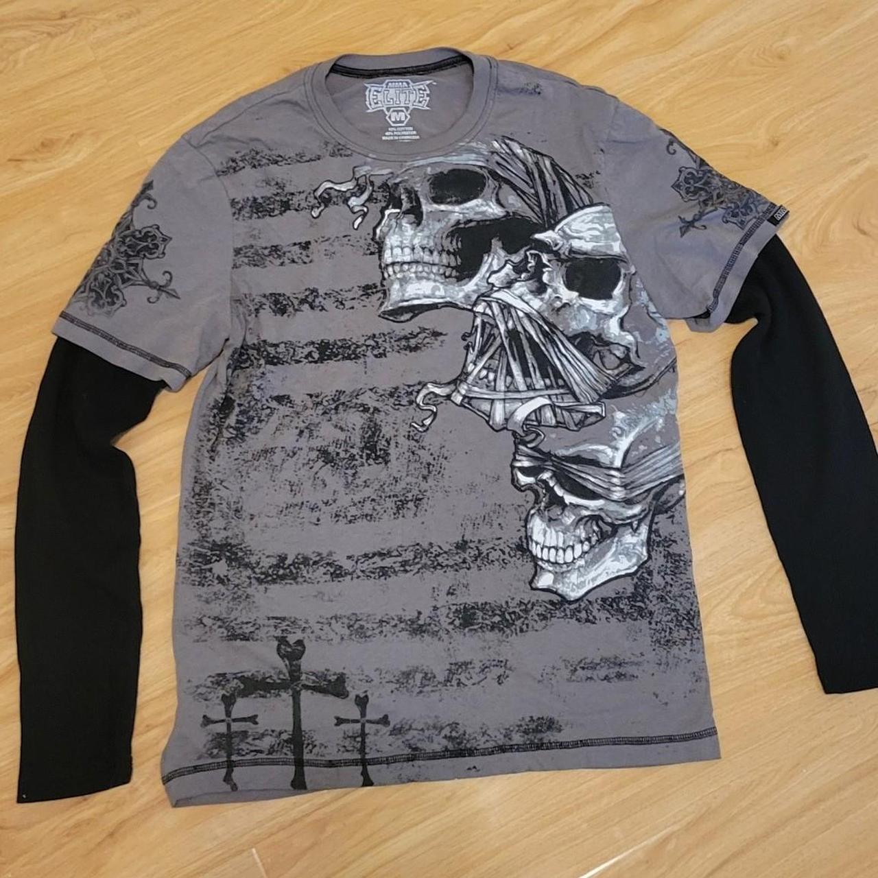 Urban Outfitters Y2k Skulls Long Sleeve Tee in Black for Men