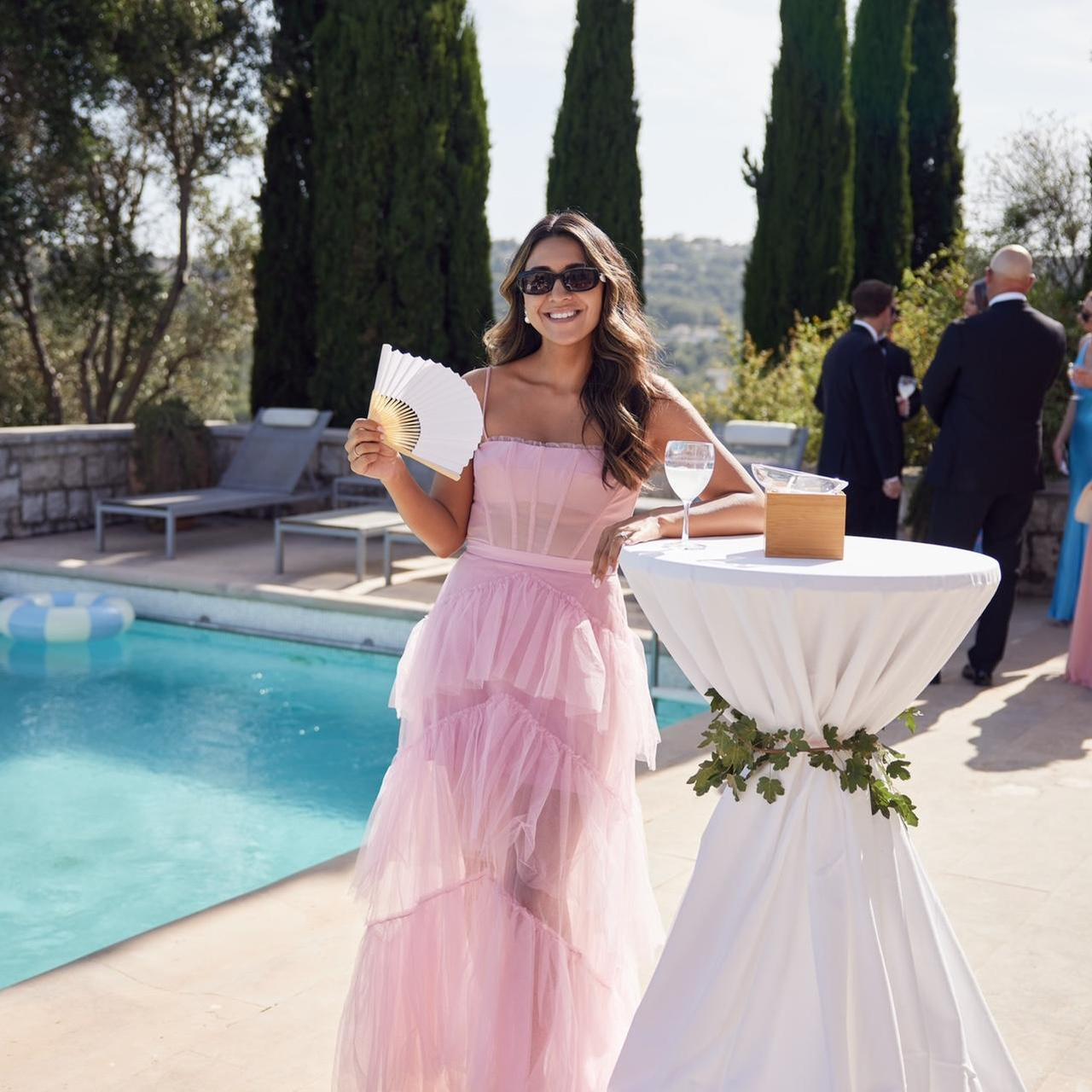 Corset Tulle Gown in Pink Tint BCBGMaxAzria Worn once Depop