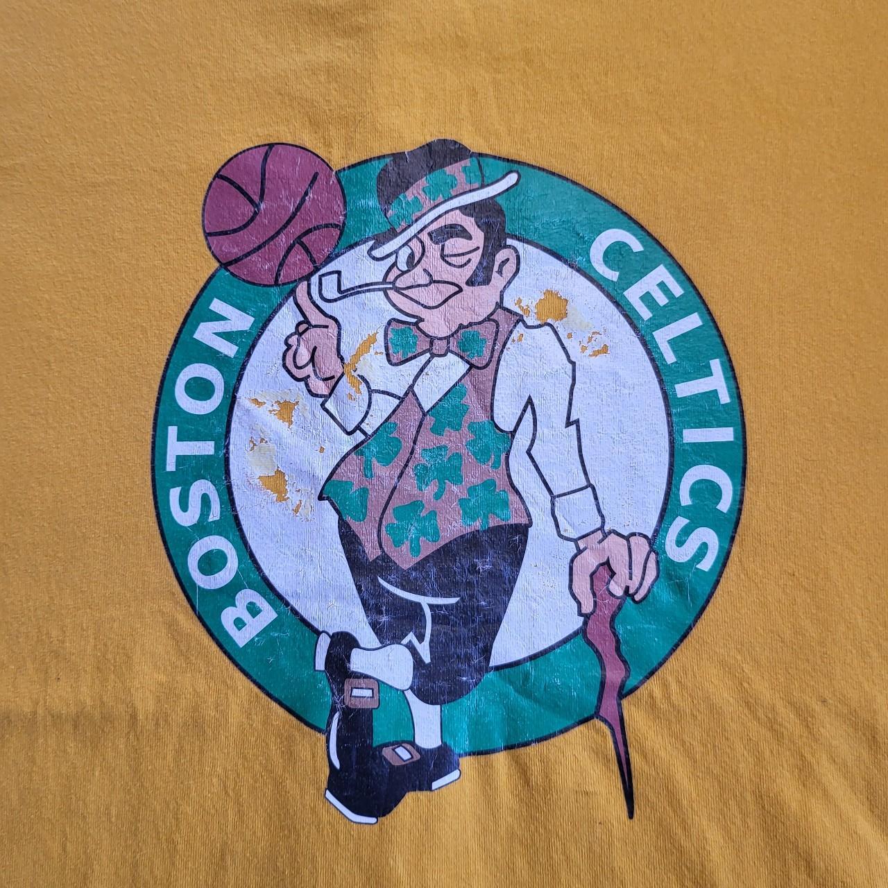 green boston celtics graphic t-shirt #bostonceltics - Depop