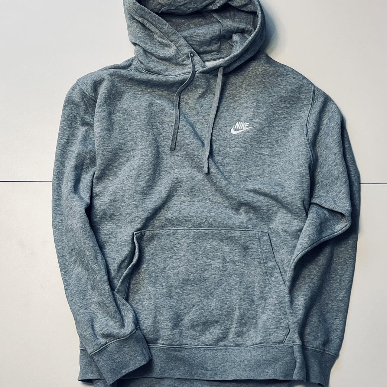 nike swoosh hoodie grau