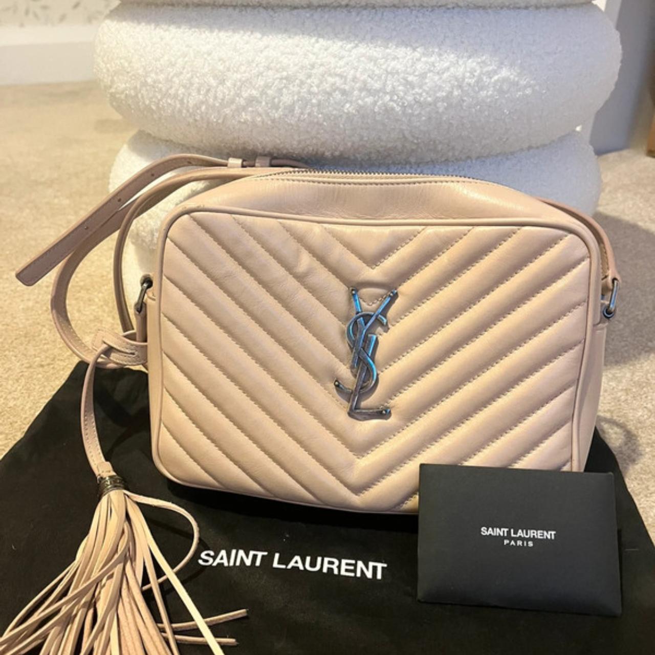 Genuine YSL leather camera bag pink cream Supplied Depop