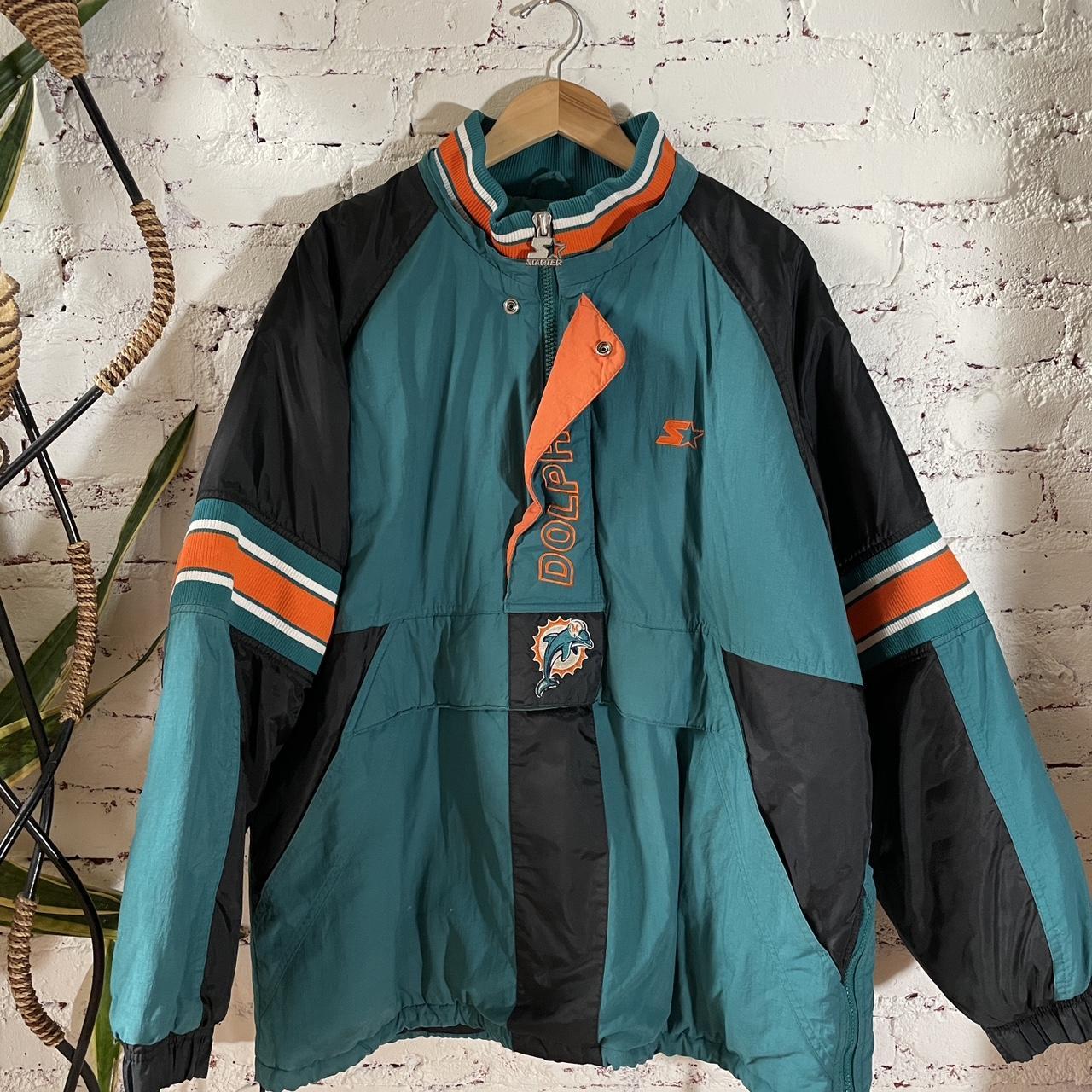 Mens VTG Starter Miami Dolphins Jacket size XL