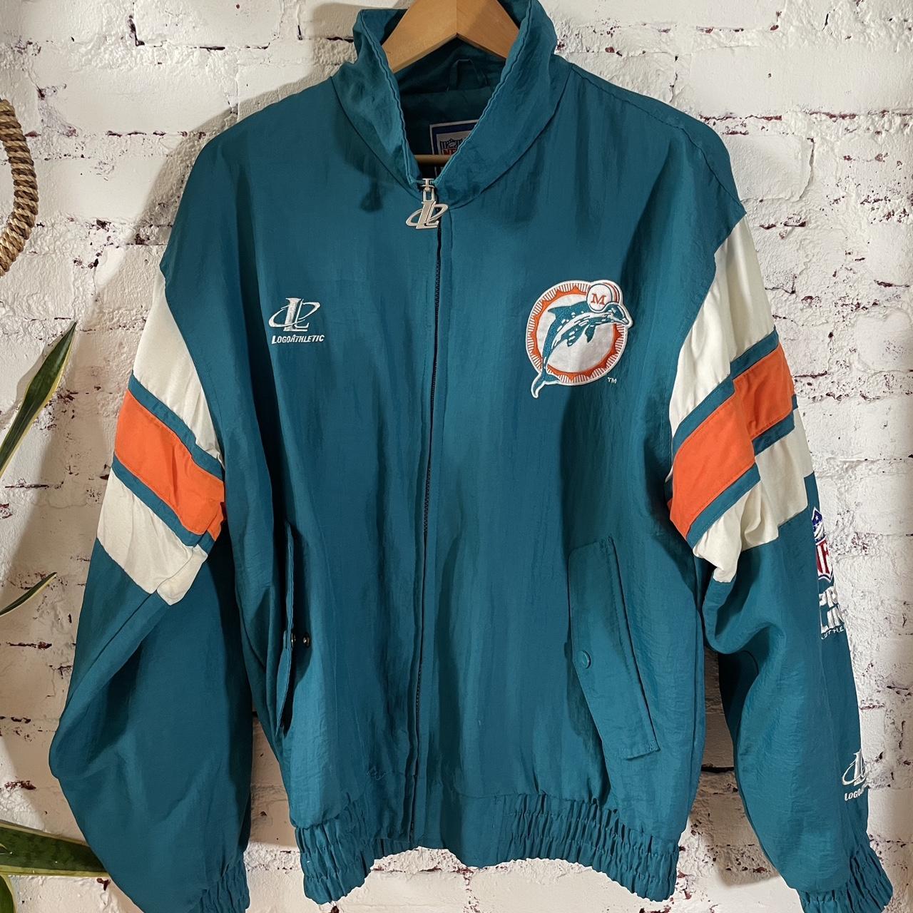 Miami Dolphins Pro Line Authentic jacket BY STARTER - Depop