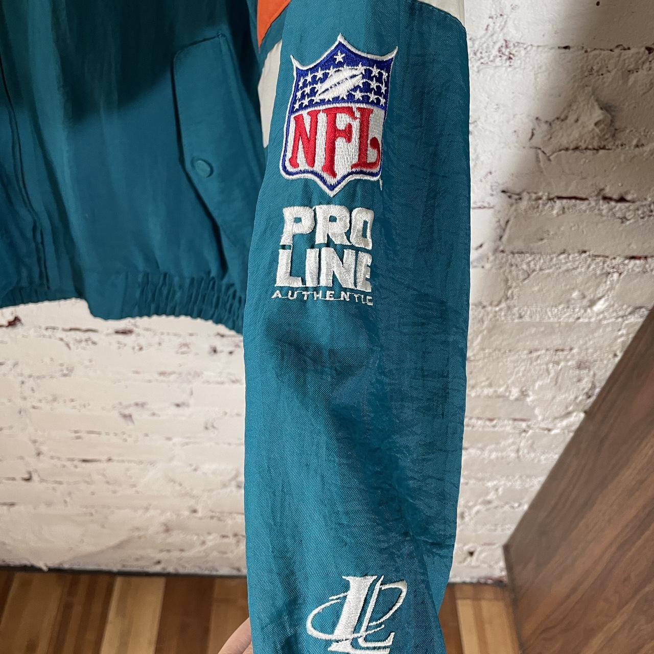 Miami Dolphins Pro Line Authentic jacket BY STARTER - Depop