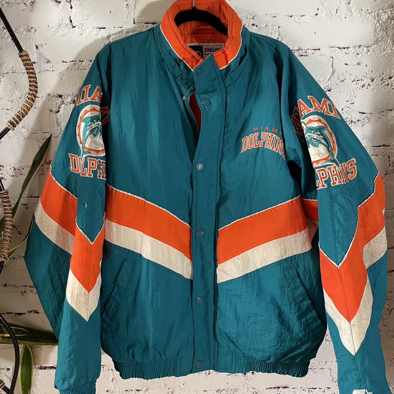 VINTAGE 1990s Miami Dolphins NFL Starter Jacket Made - Depop