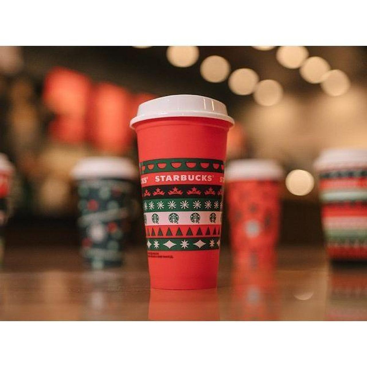 Starbucks Reusable Plastic Hot Cups Holiday 2020 - Depop