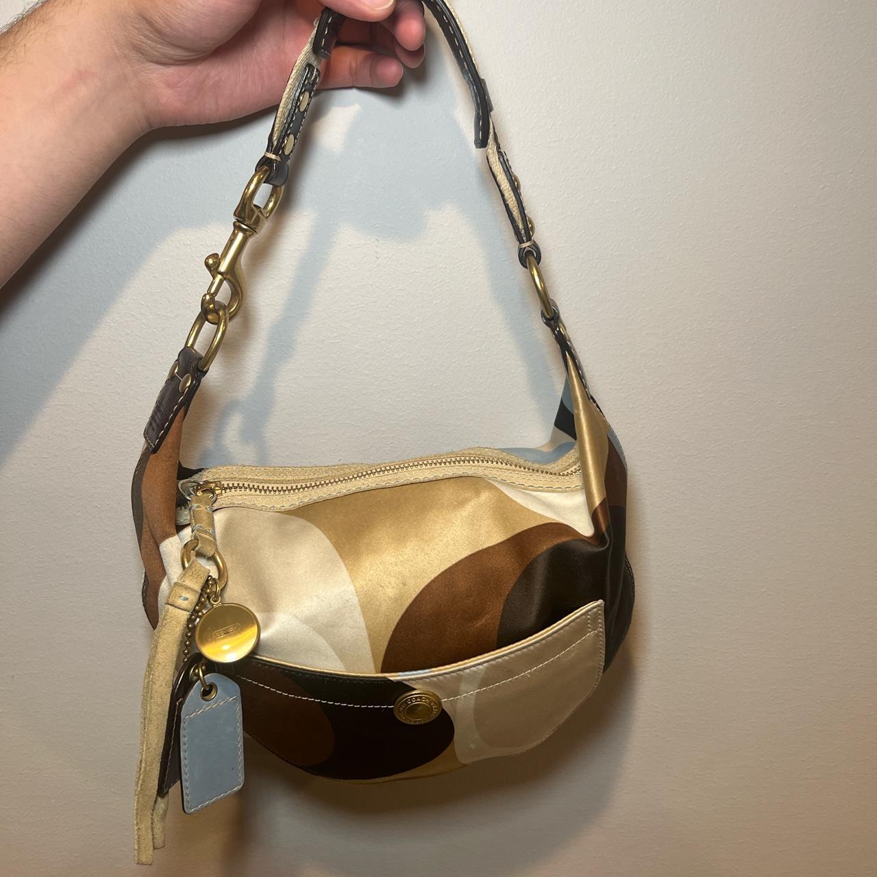 Coach silk handbag hot