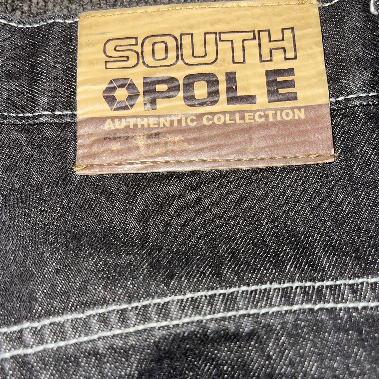 Full Black Southpole baggy jeans Size - 38 Inseam... - Depop