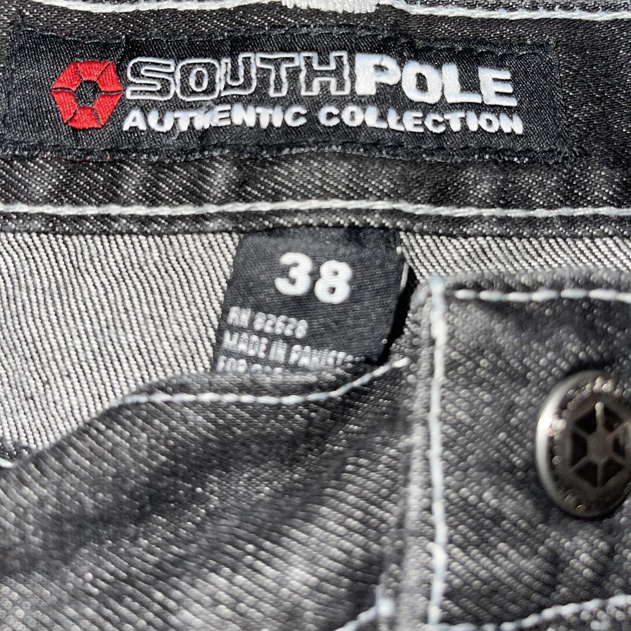 Full Black Southpole baggy jeans Size - 38 Inseam... - Depop