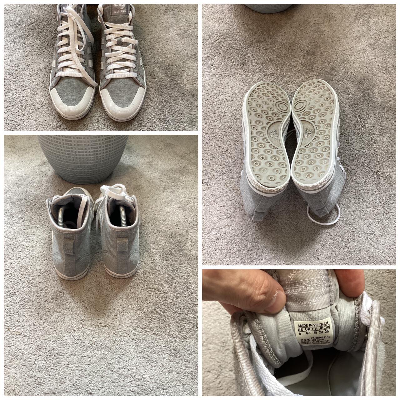 ADIDAS Originals Honey Fabric Hi Top Trainers... - Depop