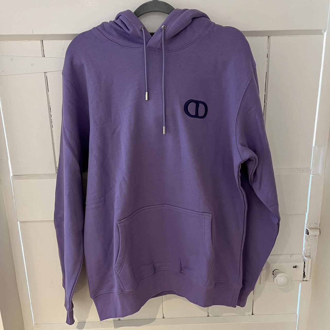 Mens Dior Hoodie Purple Large New Depop