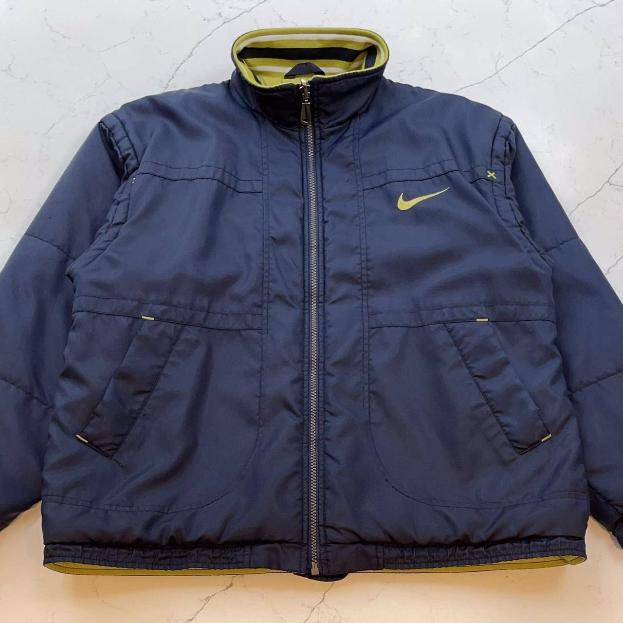 Vintage Nike Reversible Bomber Jacket - Size Kids L... - Depop