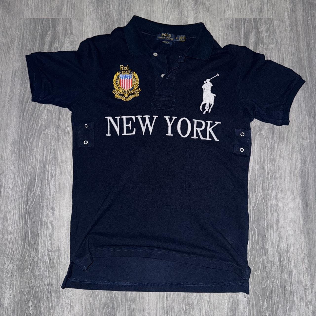 Chief Keef Polo New York Polo #5 Size M Navy... - Depop