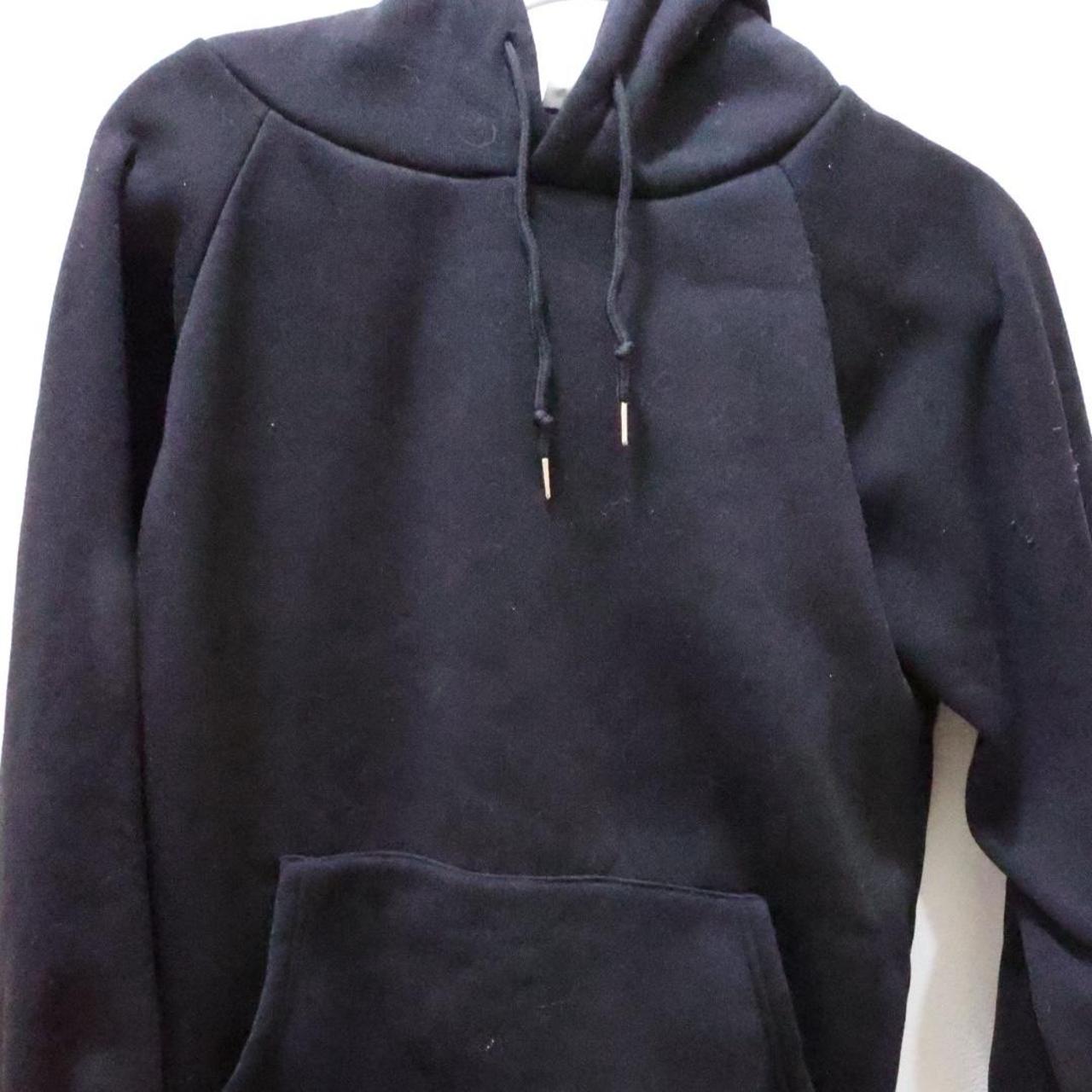 Plain black hoodie NEVER WORN #hoodies #sweatshirts - Depop