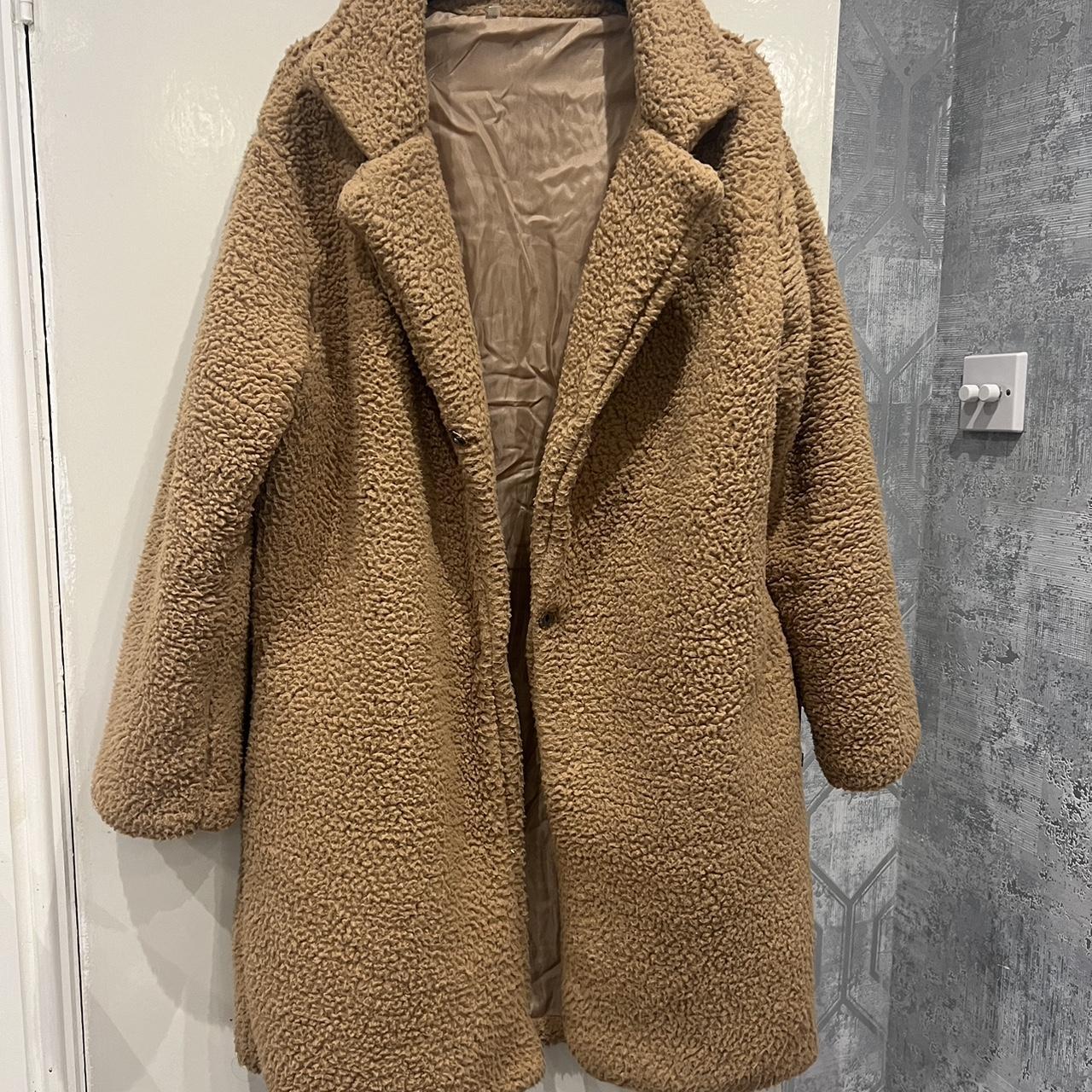 Pile-Lined Fleece Tailored Coat