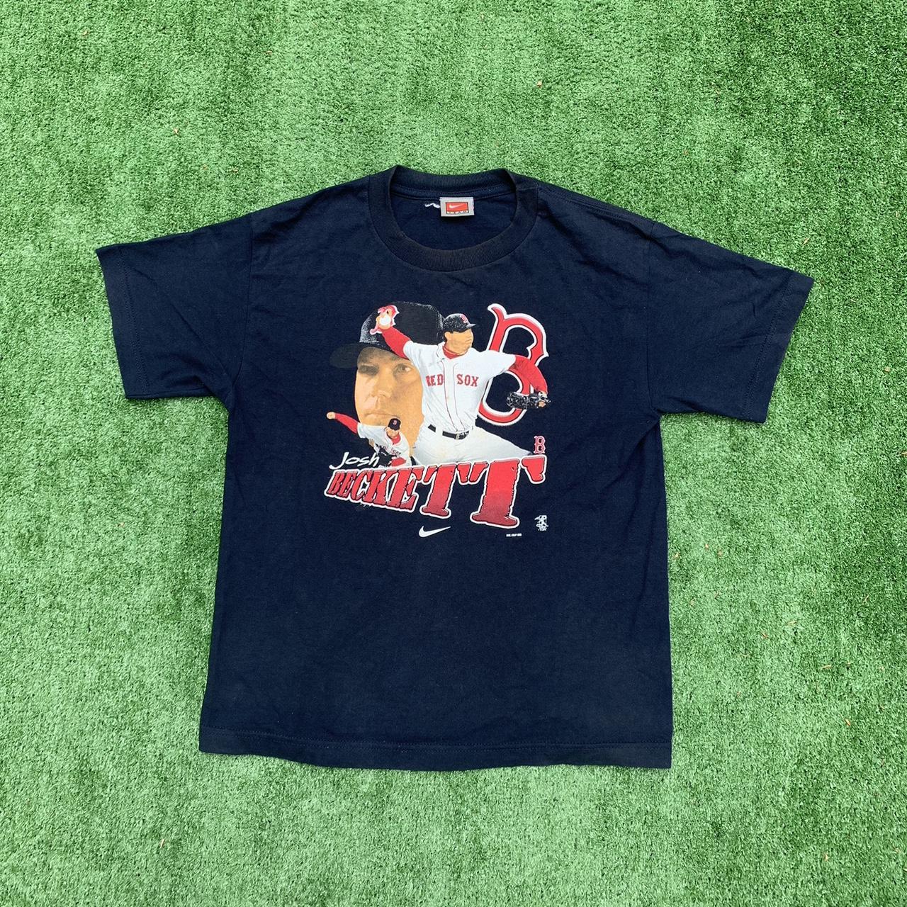 Boston Redsox Green T Shirt Used but in good - Depop