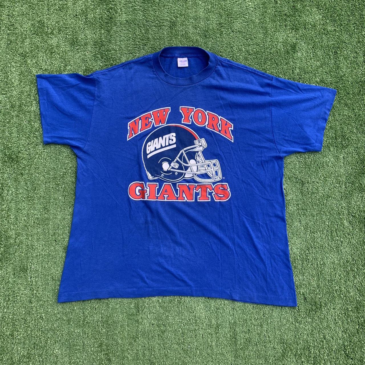 Vintage 80s NY Giants Cotton Jersey In Amazing - Depop