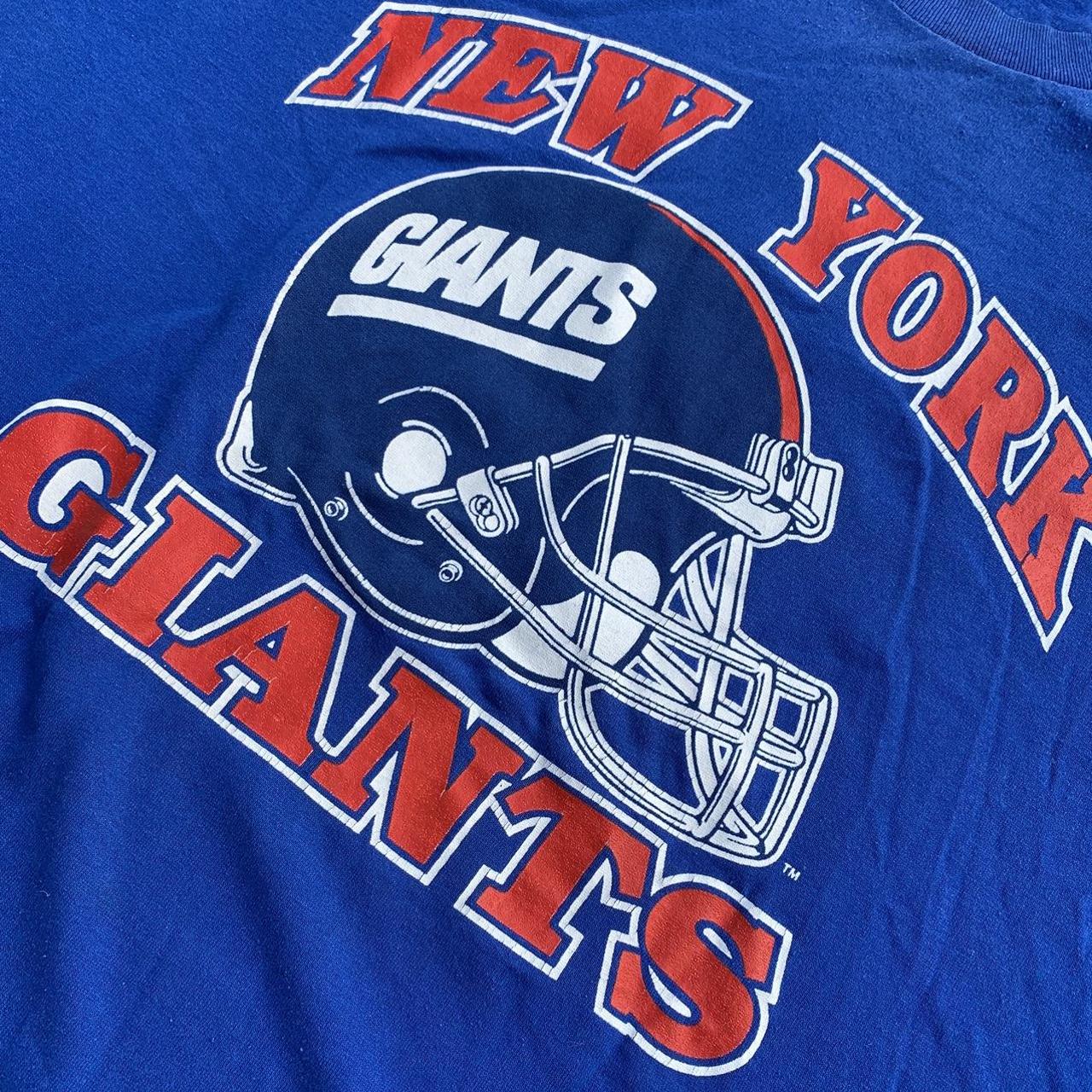 Vintage 80s NY Giants Cotton Jersey In Amazing - Depop