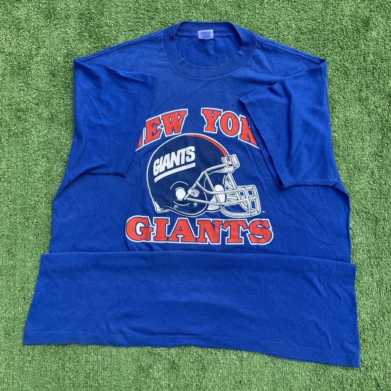 Vintage 80s NY Giants Cotton Jersey In Amazing - Depop