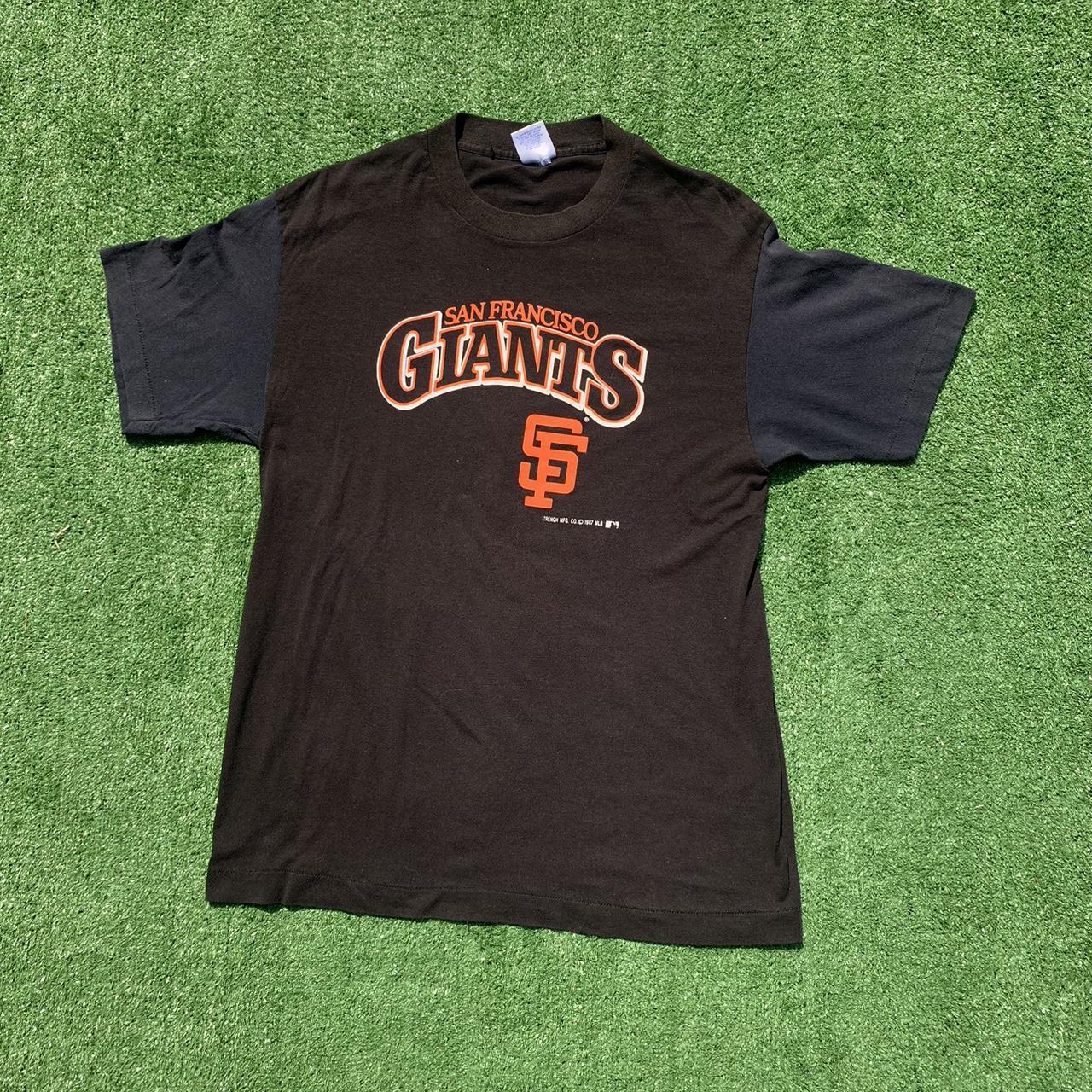 Vintage Bleach Dyed Tee San Francisco Giants Baseball 
