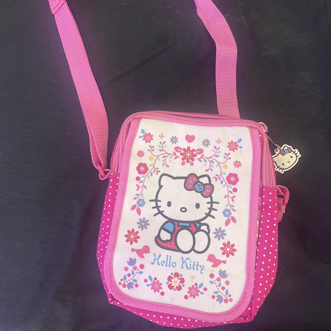 Hello Kitty Women S Pink And White Bag Depop Hello Kitty Women S Pink And White Bag Depop