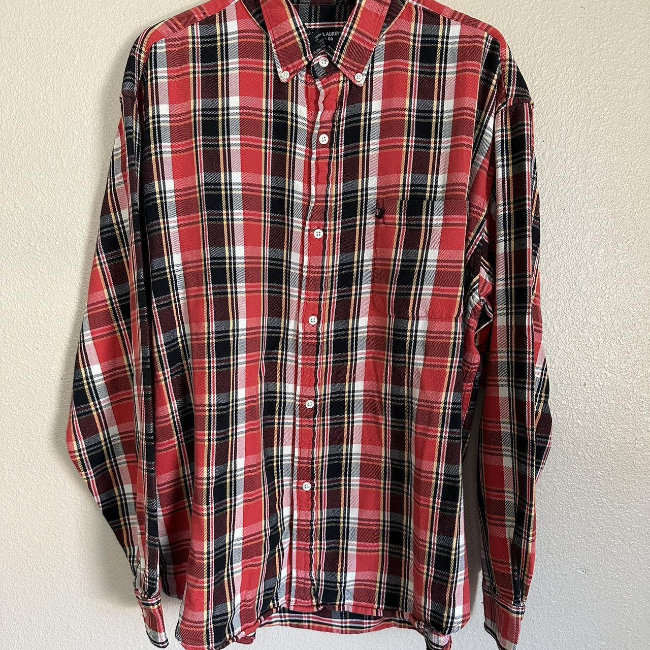 Ralph Lauren Jean Co Flannel Shirt Size L - Depop