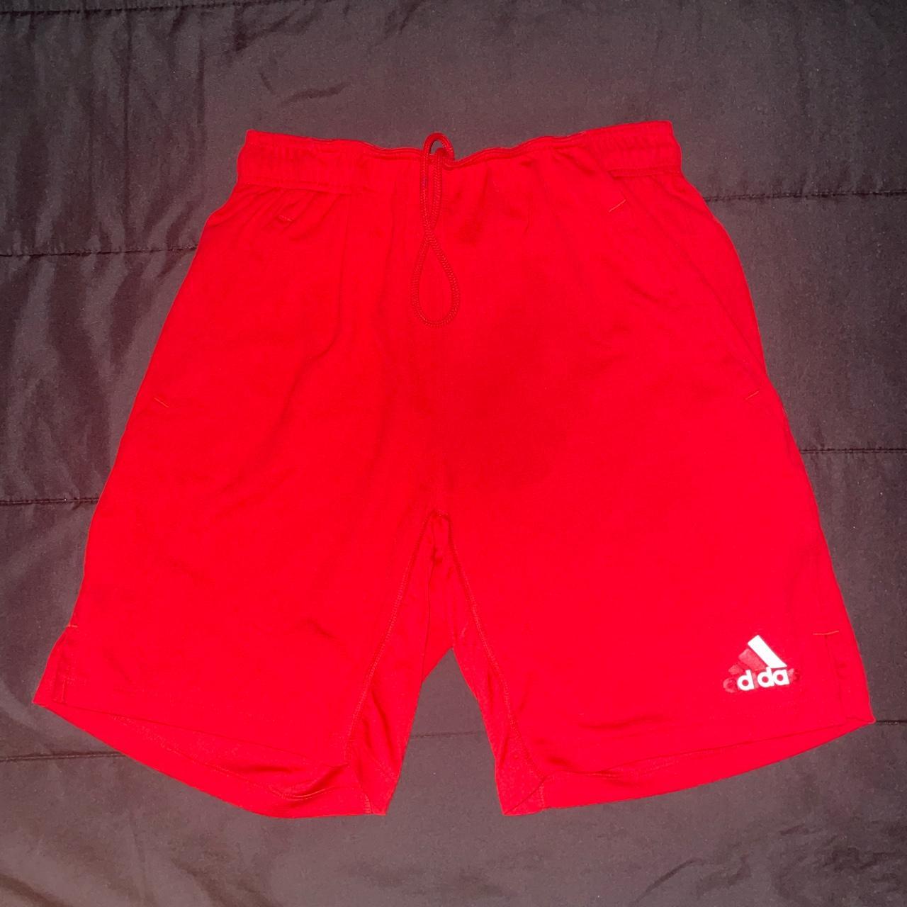 Red Adidas Shorts Very Comfy Elastic Waist W Depop 2067