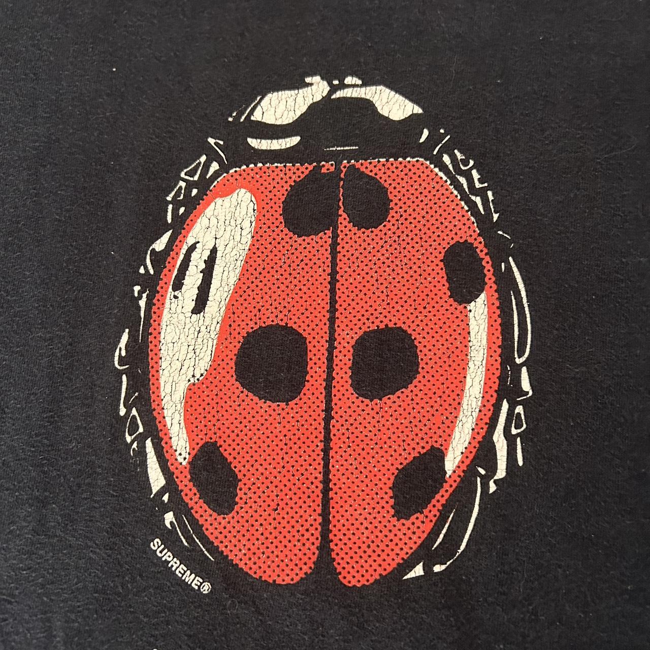 S18 SUPREME LADYBUG TEE NAVY W/ RED LADYBUG WHITE ON | Depop