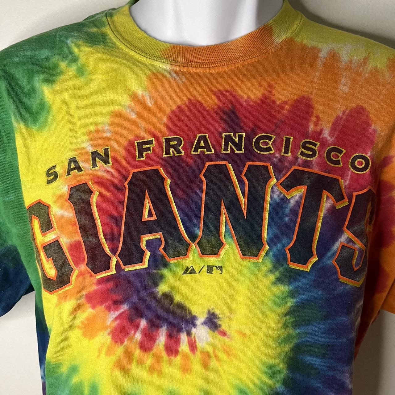 Tie Dye San Francisco Giants Baseball Shirt On the - Depop