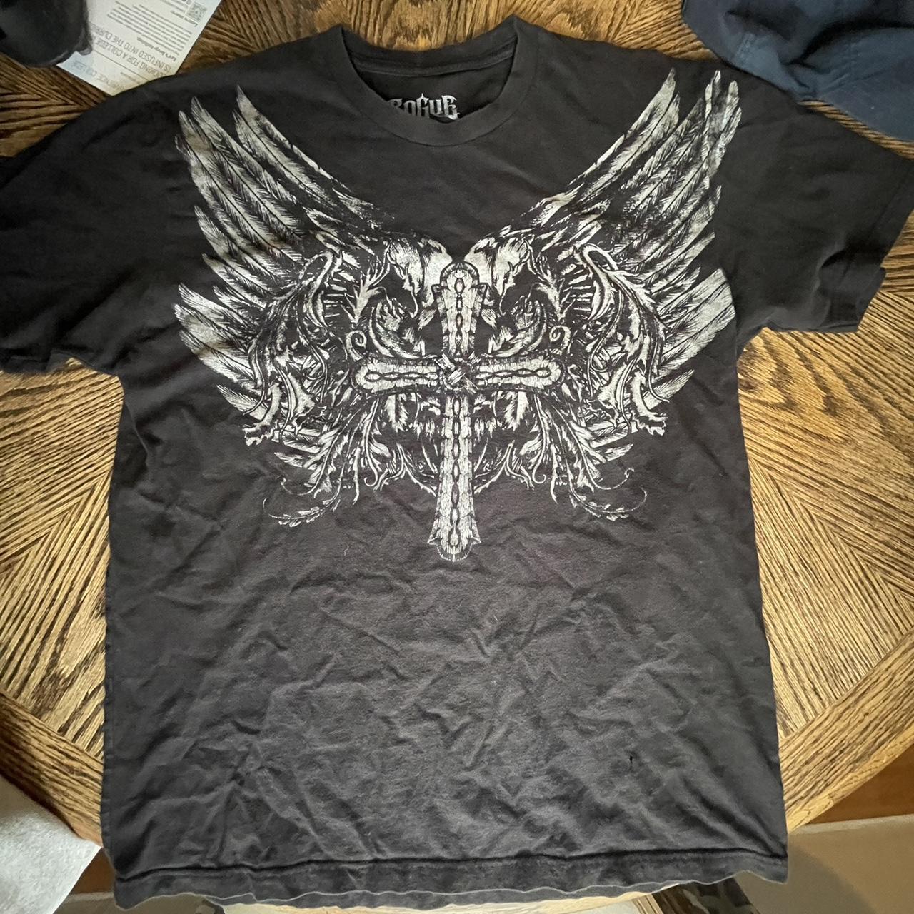 This sick Size L rogue t-shirt Fire graphic on it | Depop