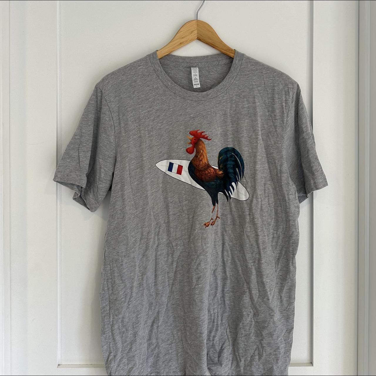 Grey Rooster Shirt Short Sleeve