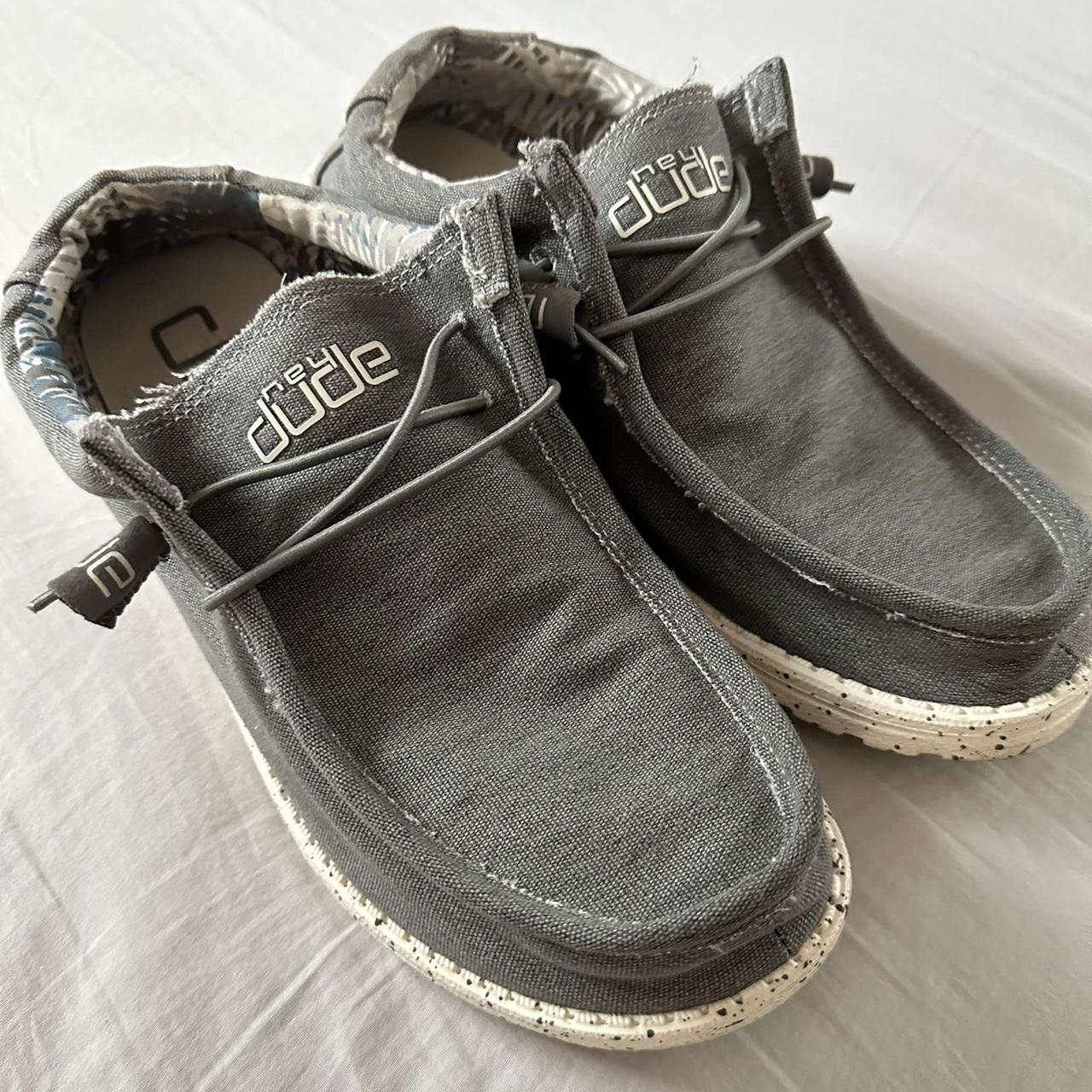 Men’s Grey Hey Dude Shoes Depop
