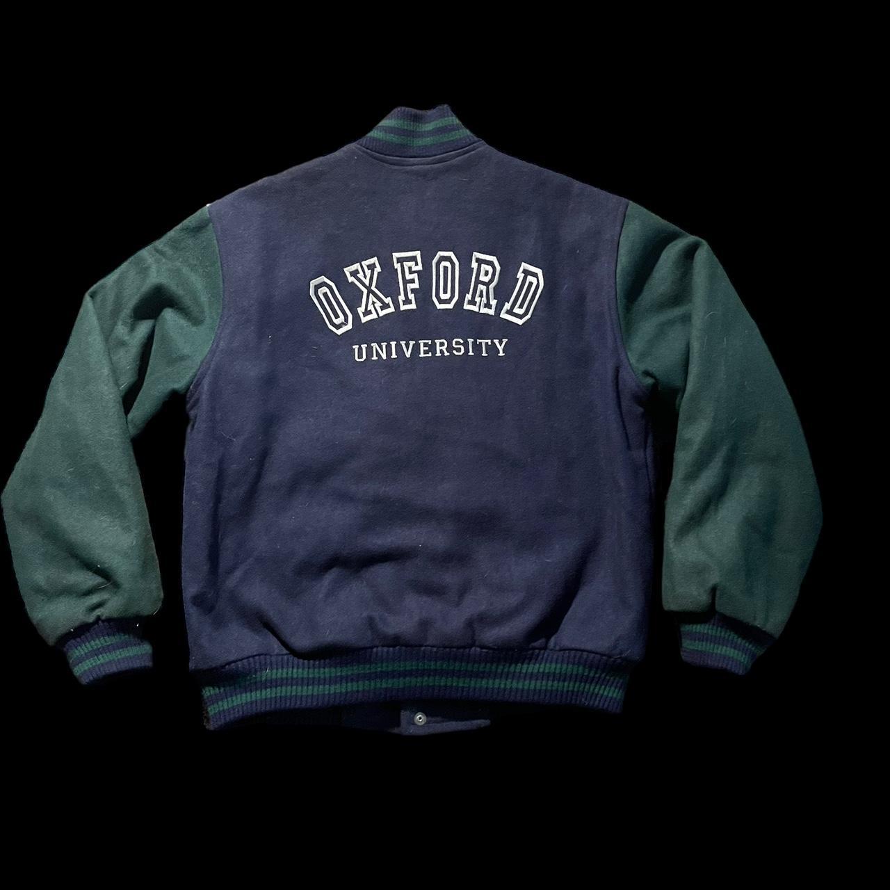 Vintage Oxford University Varsity Jacket Size... Depop