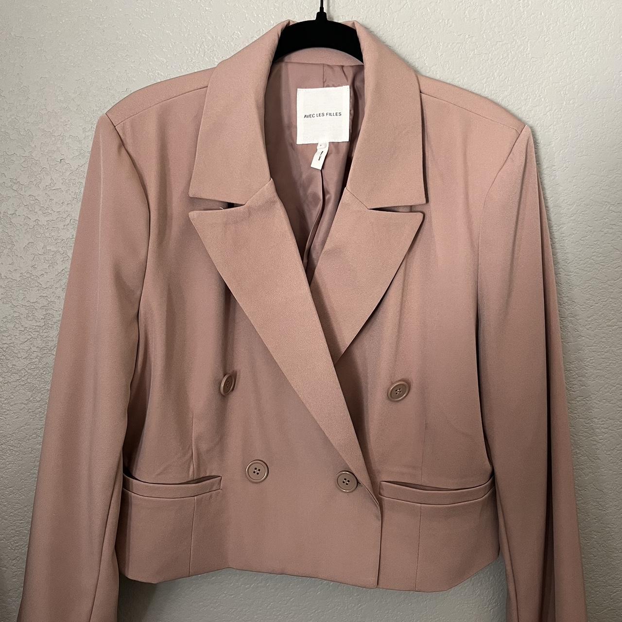 Avec Les Filles Women's Pink Jacket | Depop