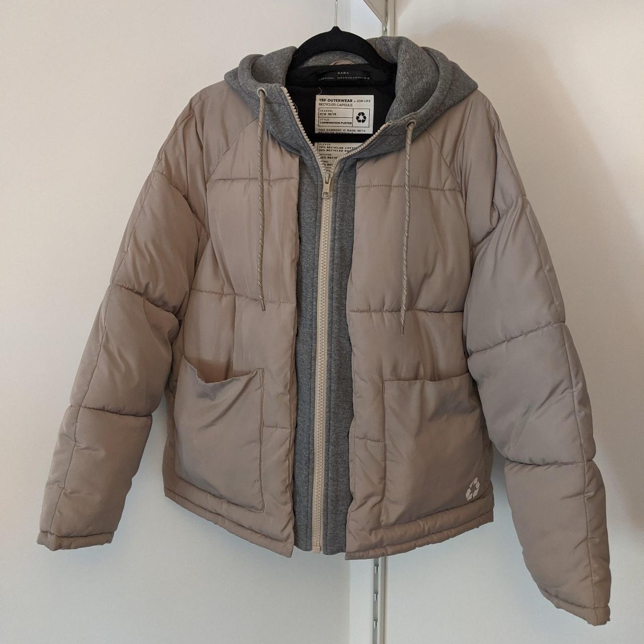 Zara recycled best sale puffer jacket