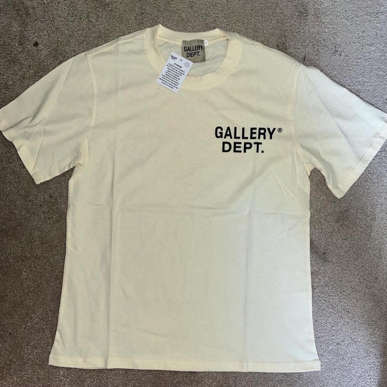 Gallery Dept. Mens Cream T-shirt | Depop