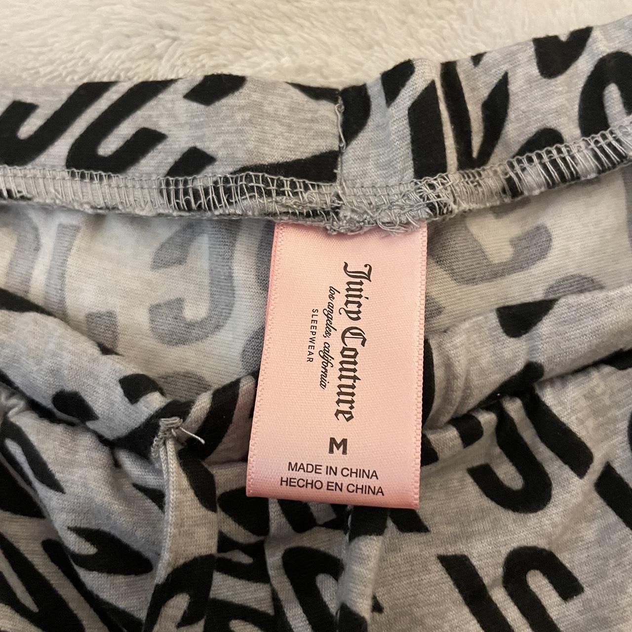 Juicy Couture Women S Grey And Black Pajamas Depop