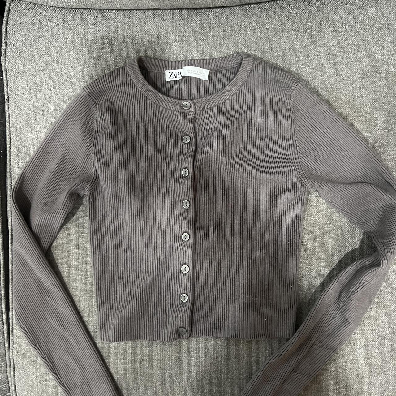 Zara Women's Grey Vest Depop