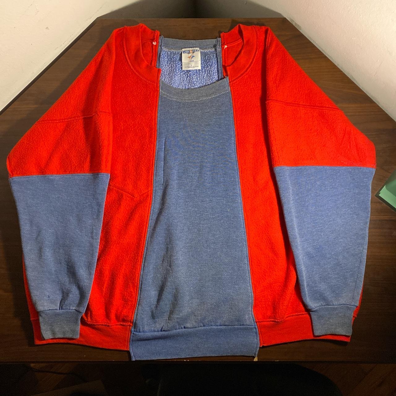 Vintage Jerzees Deconstructed Sweater Reworked Depop